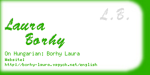 laura borhy business card